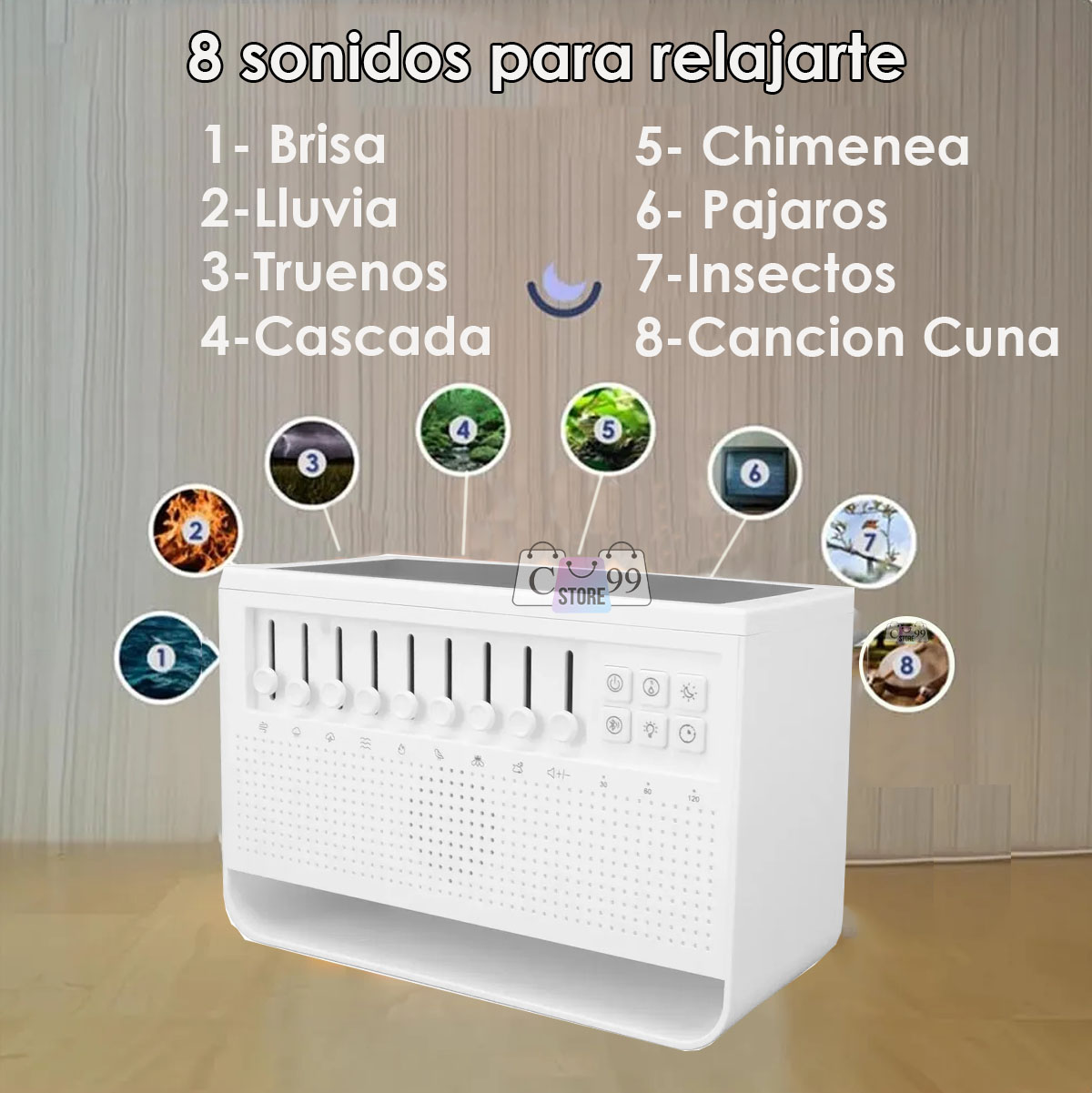 Humidificador De Ruido Blanco Relajante